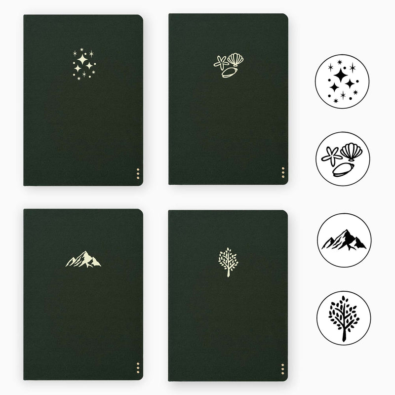 Dotted Journal - 176 pages - 100% recycled paper - Black