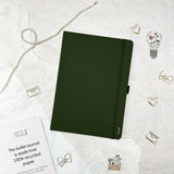 Gepunktetes Notizbuch - 176 Seiten - 100% Recyclingpapier - Oliv