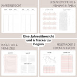 Hand-drawn planner - Undated - 100% recycled paper - Olive